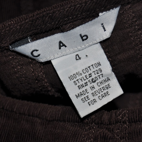 'FINAL'  CABI #729 Corduroy Raw Edge A-line Skirt - Picture 4 of 7